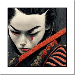 Female Samurai Posters and Art